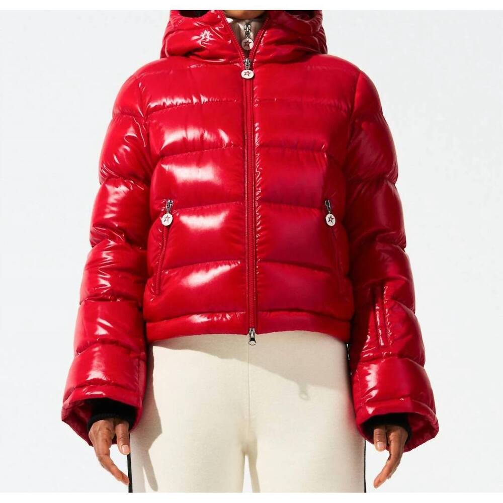 NEW PERFECT MOMENT polar flare ski jacket in red